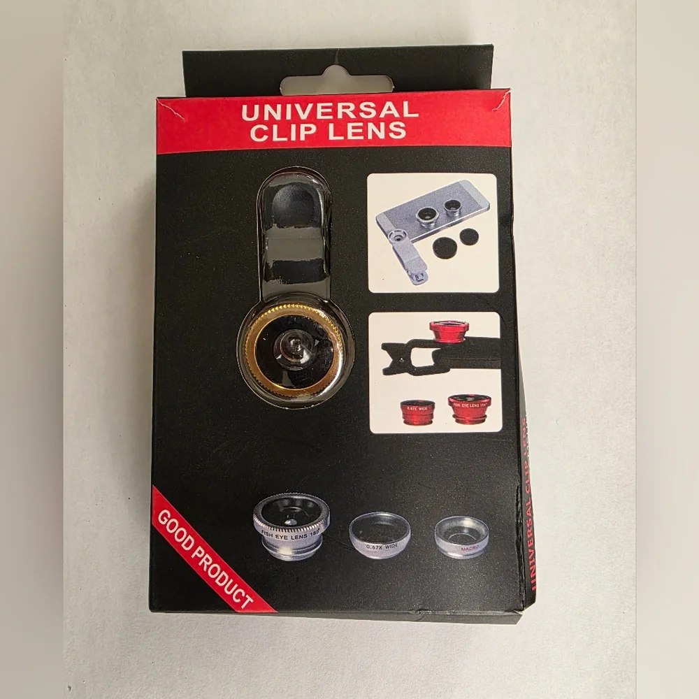 Universal Clip Lens with Gold Accent